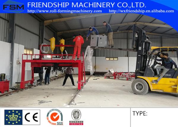 Semi Trailer Chassis Beam Welding Line Trailer Beam Hydraulic Assembly With Lincoln Electric
