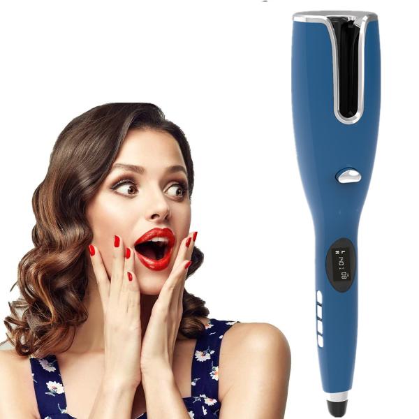 Deep Wave PTC Hair Rotating Curling Iron Titanium Ceramic Coating