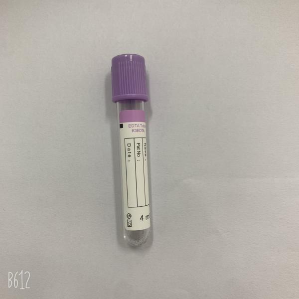 Tubos roxos da coleção do sangue do EDTA K3 de Vacutainer 10ML do tampão