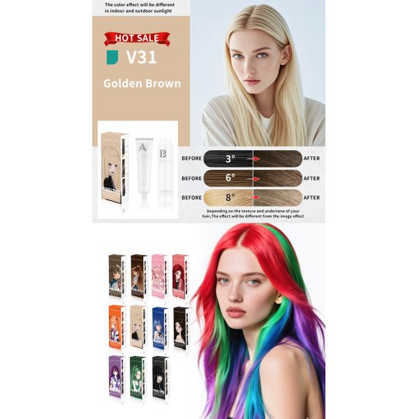 Développeur de couleur de teinture capillaire maison à base de plantes et faible en ammoniaque pour salon