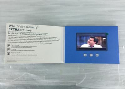 Carte promotionnelle de marque à écran LCD de 5 pouces, brochure vidéo, carte de visite pour les communications marketing PVC050