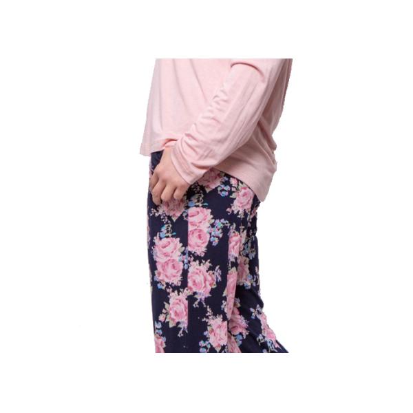 Fancy Womens Summer Nightwear Ladies Viscose Light Knit Long Pajama Sets