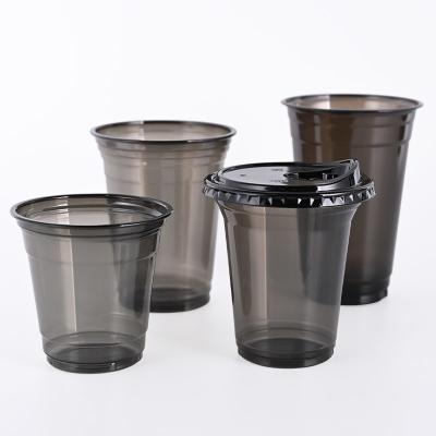 Disposable Cold Drinks Pet 16 Oz Cups Pet Plastic Cups With Lids