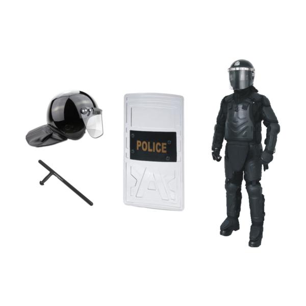 Черный анти- шлем бунта с забралом краткости защитной маски для русских полиции и армии