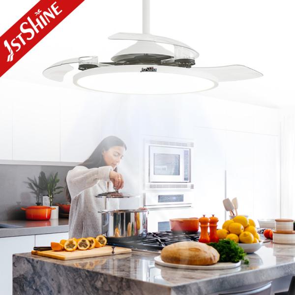 42 インチ 6 スピード 暗調可 LED 目に見えない天井扇風機 ライト 3 PC 刃