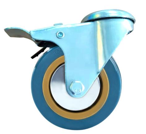 hollow kingpin caster industrial wheels bolt hole caster furniture castors