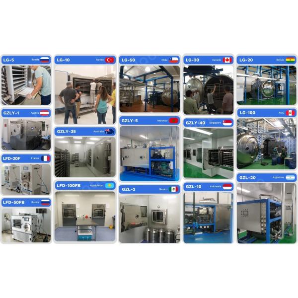 Фармацевтический морозильный сушильщик из нержавеющей стали с многослойными устройствами безопасности и системами сигнализации