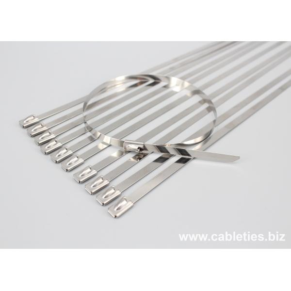 201 304 316 Naked Stainless steel ball locking cable ties with full size
