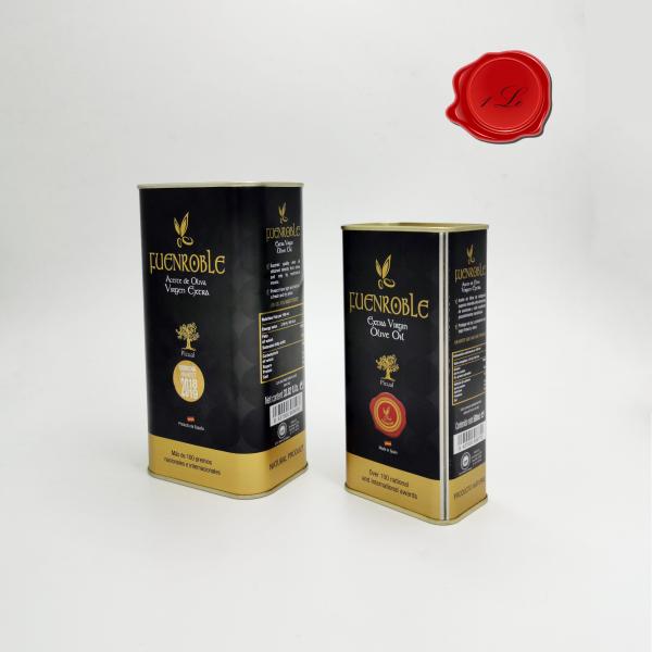 DADI 250ml Small Rectangular Food Oil Can, Food Grade Cooking Oil Can with Plastic Pull Lid 500ml Capacity