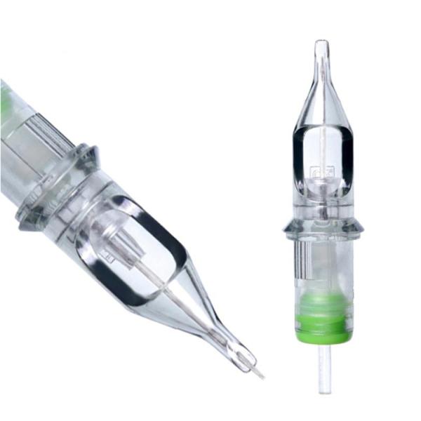 Membrane Sealed Round Liner Magnum Tattoo Hawk Needle Cartridge With Sterile 316L Stainless Steel Needles