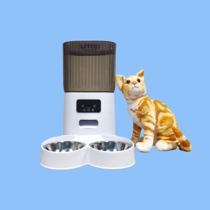 Automatic Pet Feeder Scheduled Smart Dog Cat Food Dispenser with Voice Recorder