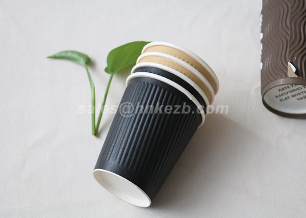 Custom Printed Insulated Paper Coffee Cups , Disposable Drinking Cups OEM / ODM