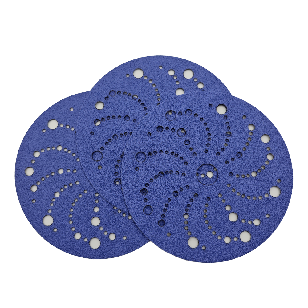 6 Inch 150mm Ceramic Alumina Abrasive Disc Hook and Loop Round Sandpaper Disc