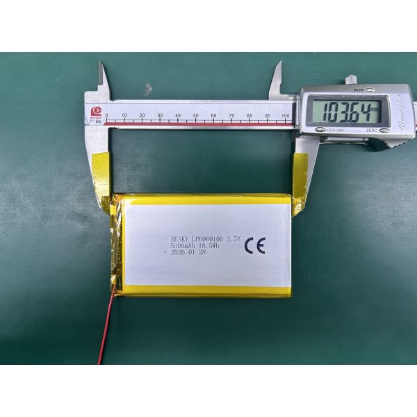 Rechargeable Lithium Battery 6060100 3.7v 5000mAh 18.5wh Power Li-polymer Battery Pack