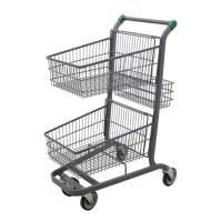 Carrinho de compras duplo de alta qualidade
