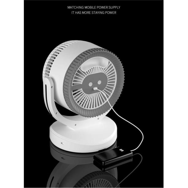 360° Rotary Mini Desktop Turbine Convection Ventilator for Household Table Installation