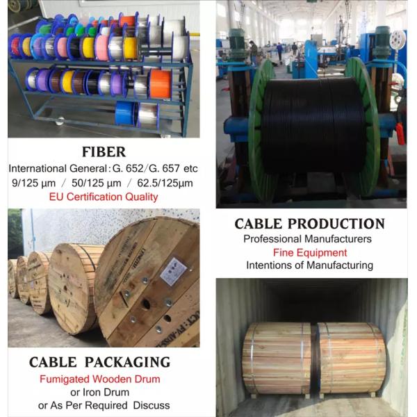 Одиночное подполье 12 кабеля оптического волокна ГИФТИ режима ФРП на открытом воздухе 24 ядра 48 96
