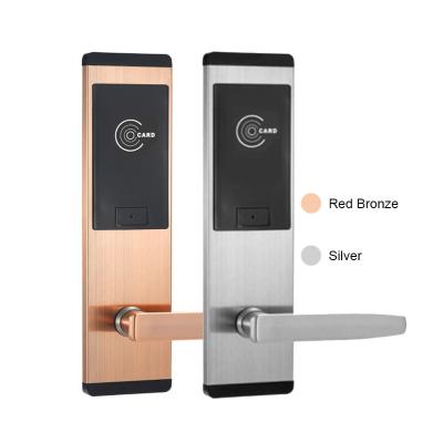 Silver 300mm Hotel Key Card Door Locks Sus304 Stainless Steel