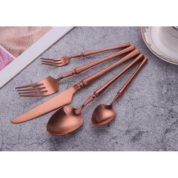 Rose Gold Stainless Steel Matte Cutlery/Hotel Tableware/Dinnerware/Flatware Set