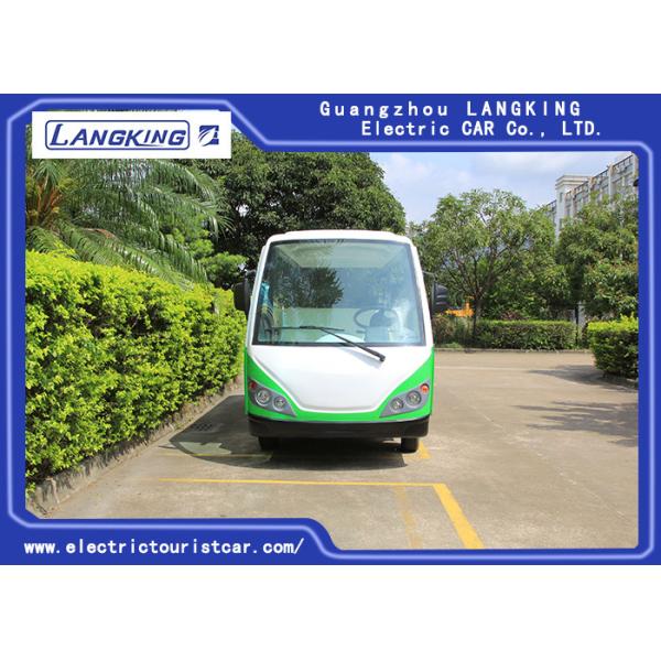Зеленый/белый электрический автомобиль челнока/7.5КМ едет на автомобиле тележки гольфа 72В 14 Сеатер электрические для парка