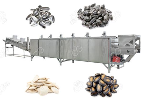 Automatic Nuts Roasting Machine For Sunflower Pumpkin And Watermelon Seeds , 300-1000 Kg / H