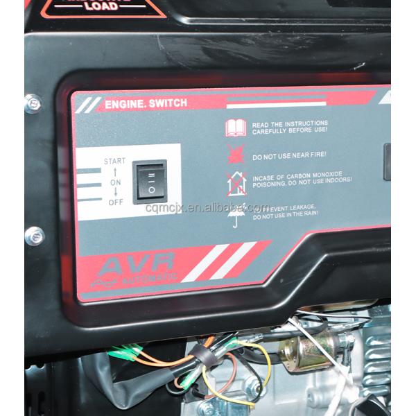Single Phase 7.5 Kw 230v 7.5 Kva 7500 Petrol Gasoline Generator With Handle And Wheel