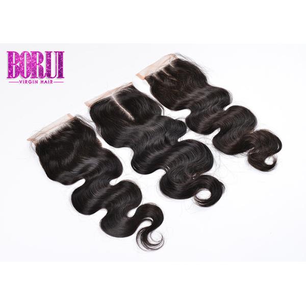 Body Wave Indian Human Hair Extensions With Lace Closure In Mozambique Soft