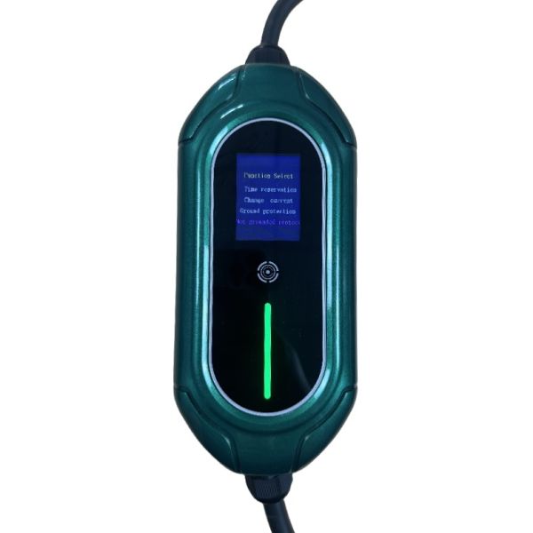 Portable EV Charging Station with 3.5kW Adjustable Current 5-metre Cable and Schuko Plug for Home Use