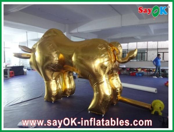 Encerado inflável do PVC de Bull 0.5mm do evento dourado altura ROHS de 4M - de 8M