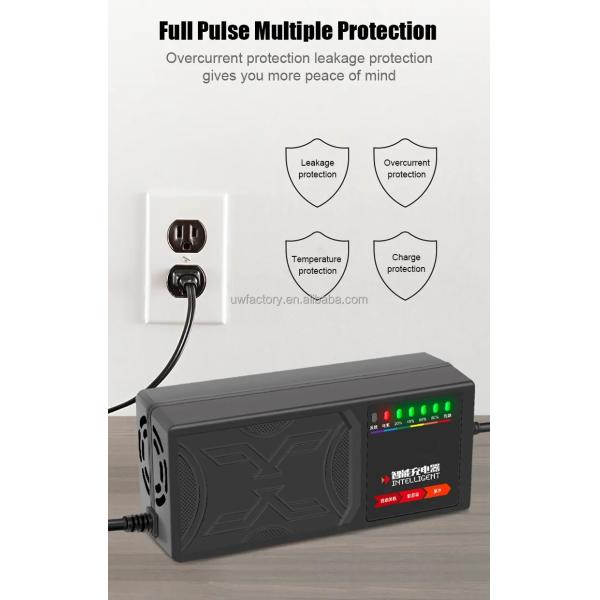 Smart Charger 110V 120V 220V 230V 240V 96V 20AH Lead Acid Charger 48V 72V 32AH Automatic Identification 100-240V/0.9A