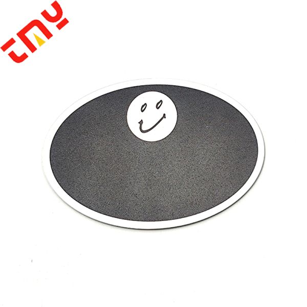Custom Shape Smiley Face ABS Material Plastic Nametag Blackboard Resurable Chalkboard Name Badges