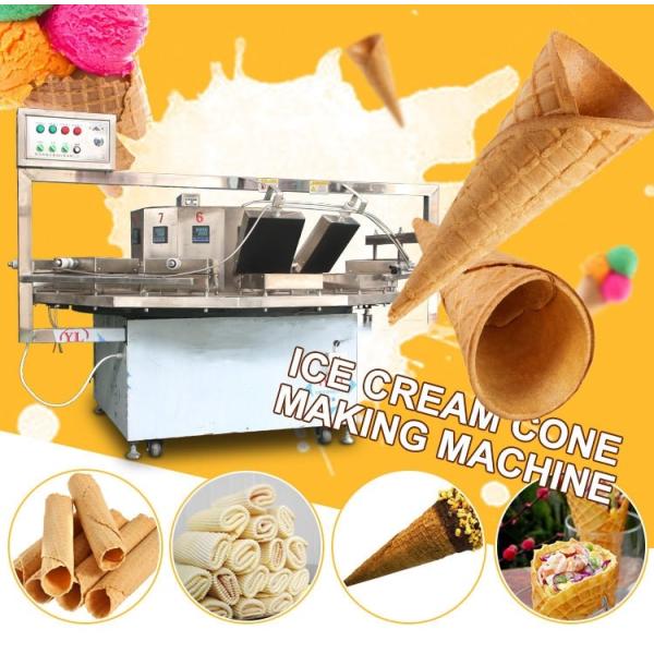 Full Automatic Making Ice Cream Waffle Cone Maker Small Roll Machine 15kw