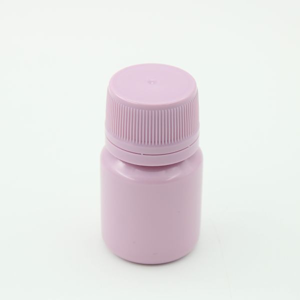 PE Collar 30ml 2oz Pink HDPE Plastic RX Bottle Equipped with Child Resistant Closure Perfect Liquid Medication Packaging