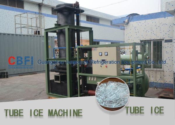 máquina do tubo do gelo do diâmetro de 22mm 28mm 35mm com evaporador de aço inoxidável