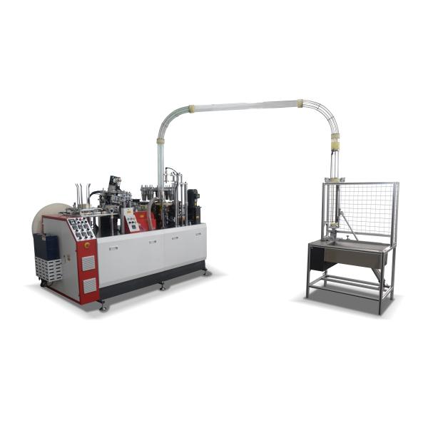 100-110 Pcs/Min Máquina de moldeado de tazas de té de papel de alta velocidad con tamaño externo de 2200mm*1350mm*1900mm