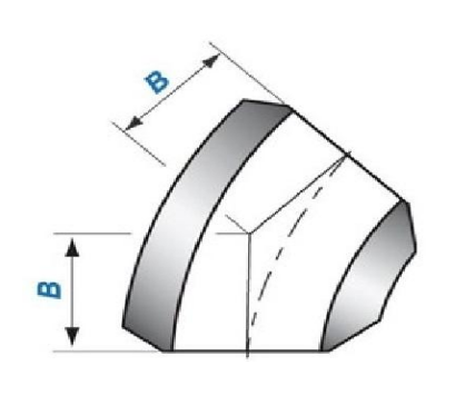 Long Radius Butt Welded Stainless Steel Pipe Fittings 45 Degree Elbow ASME/ANSI B16.9 A403 WP304 SCH5-STD-SCH XXS