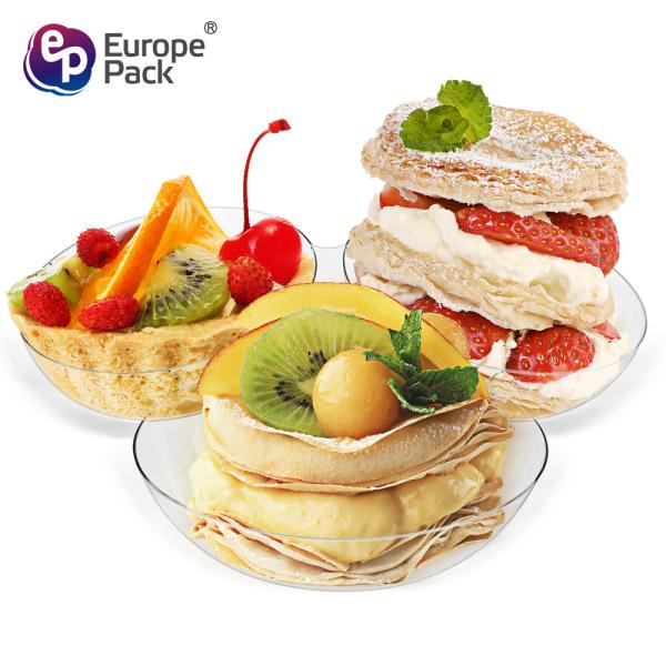 2019 New style 3 compartments clear plastic tray nut fruits tray