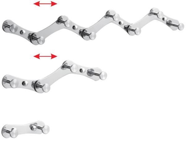 Expandable Foldable Stainless Steel Robe Hooks With Mirror Polishing Finish