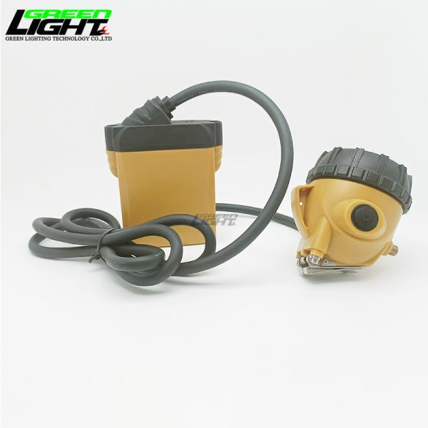 Corded Mining Cap Lamp 6.8Ah Rechargeable Li-ion IP68 Waterproof for Underground Work