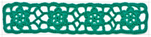 exquisite elastic stretch Crochet Lace trim handmade 7cm Cotton Lace