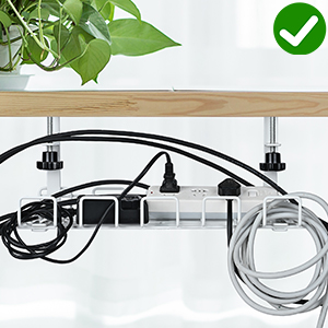 Углеродистая столовая кабельная поднос Электрический проволочный организатор для управления кабелями дома / офиса