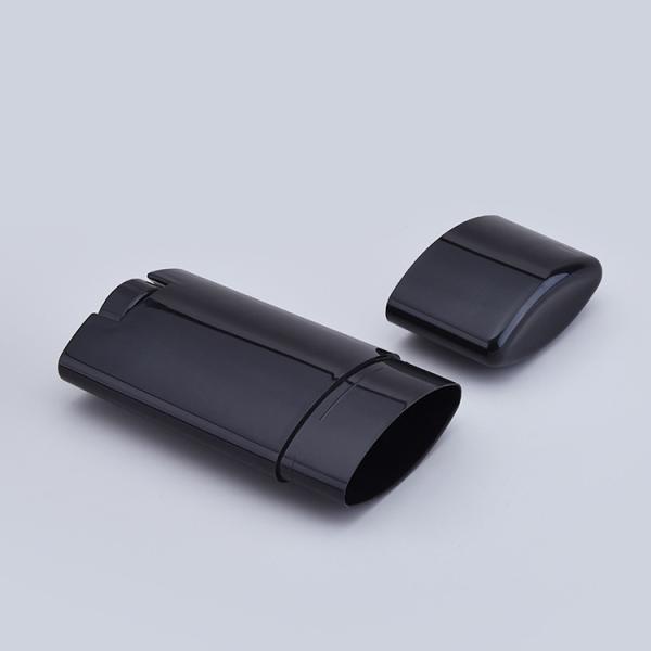 50g Black Deodorant Tubes Plastic With Smooth Surface