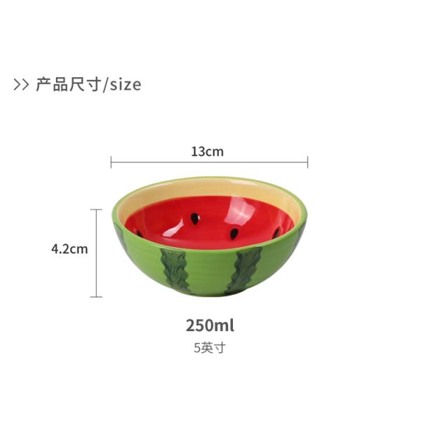Творческий покрашенный вручную печь керамический шар, шары мороженого фарфора картины арбуза