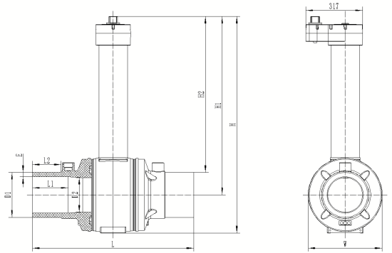 Pressure relief valve Dn250