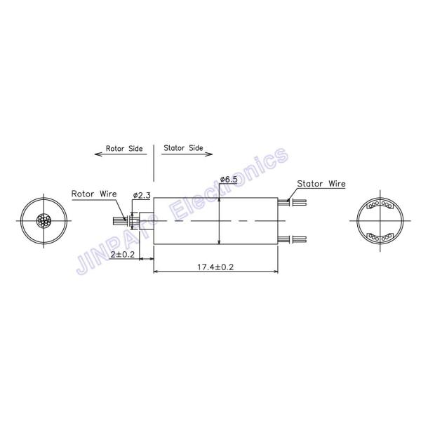 Capsule Slip Ring 12 Circuit 2A Contact doré 240VAC