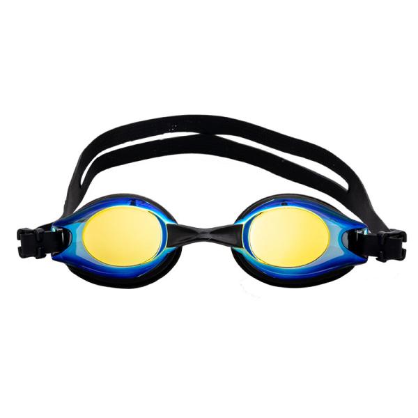 Customersized Fog Proof Swim Goggles Black Swimming Goggles With Pc Lens