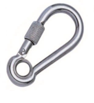 Высокий отполированный стальной щелчковый крюк Carabiner закрепляет сверхмощное
