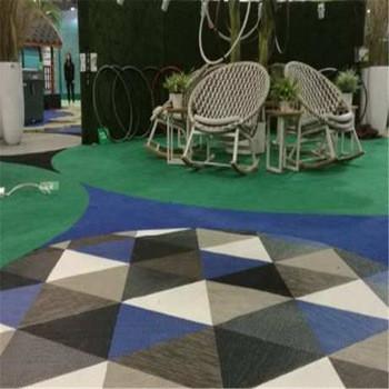 OEM PVC Woven Vinyl Carpet Sliced Into Any Shape For Outdoor Furniture