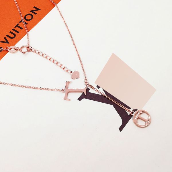 18k clásico personalizado de oro puro collar de cerradura femenino