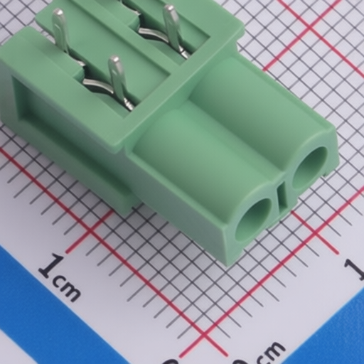 Industrial Electrical Connector Plug-in Female Green Housing Right-angle Pins JILN JL2EDGA-50802G01